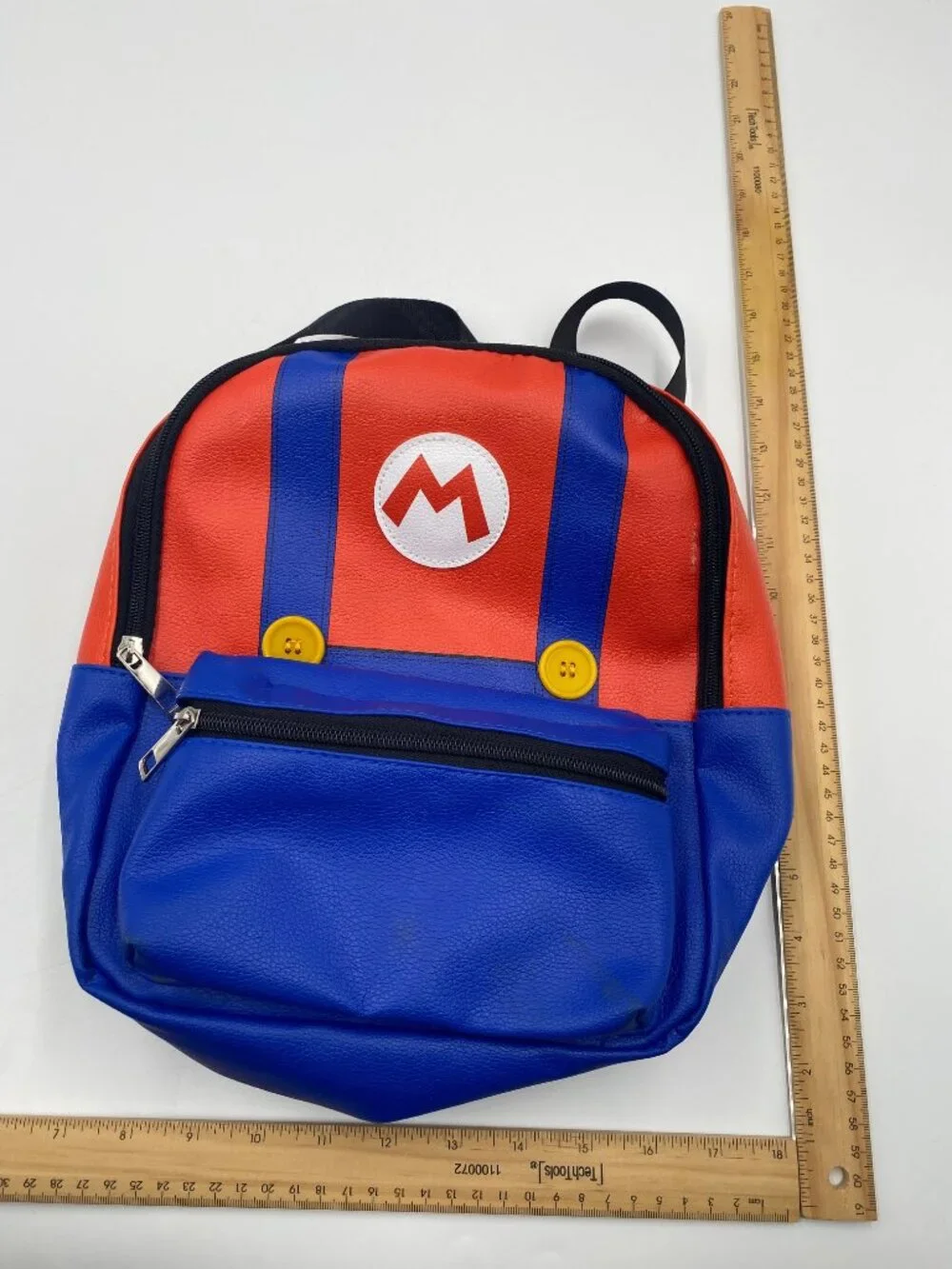 Nintendo Super Mario Bros Overall Mini Faux Leather Backpack Cosplay Theme Park